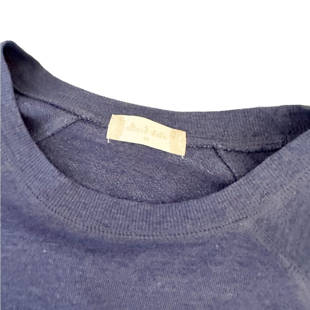 NEW Altar’d State OUTERBANKS Heathered Blue Pullover Sweatshirt Medium - Picture 4 of 7